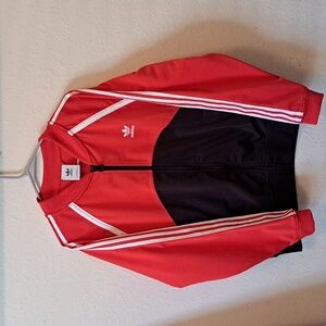 Adidas red and black jacket